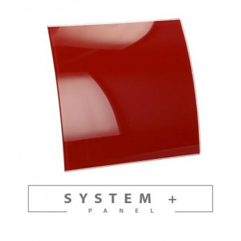 Панель для вентилятора Awenta System+ Escudo 100 красное глянцевое стекло