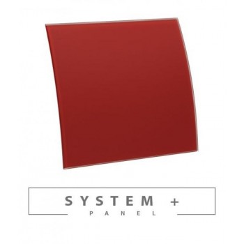 Панель для вентилятора Awenta System+ Escudo 100 красное матовое стекло