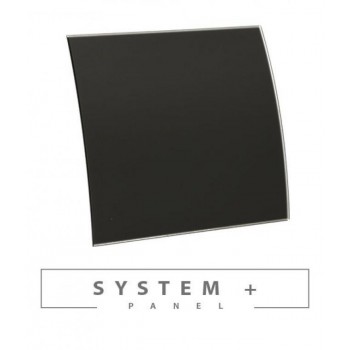 Панель для вентилятора Awenta System+ Escudo 100 черное матовое стекло