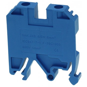 Клеммная колодка наборная E.NEXT e.tc.din.pro.6.blue на DIN-рейку