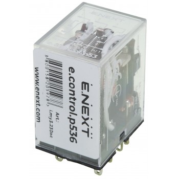 Реле промежуточное E.NEXT e.control.p536 5А, 3 группы контактов, катушка 230В АC