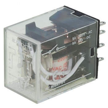 Реле промежуточное E.NEXT e.control.p536 5А, 3 группы контактов, катушка 230В АC