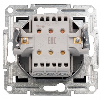 Выключатель трехклавишный Schneider Asfora Антрацит