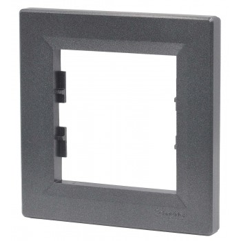 Рамка 1-постовая Schneider Electric Asfora антрацит