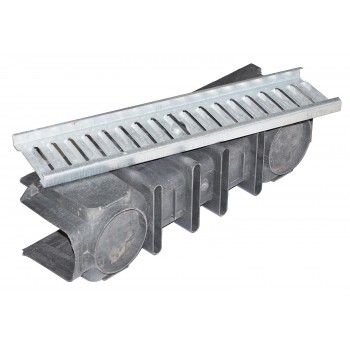 Ливневка полимерпесчаная с металической решеткой 500мм.