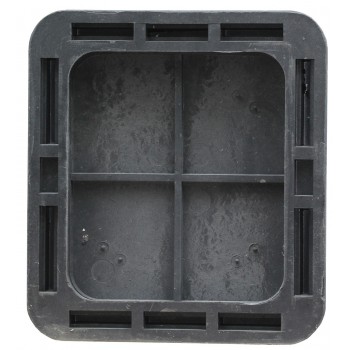 Люк квадратный Ruslana EN124 400*450 1.5т полимерпесчаный черный