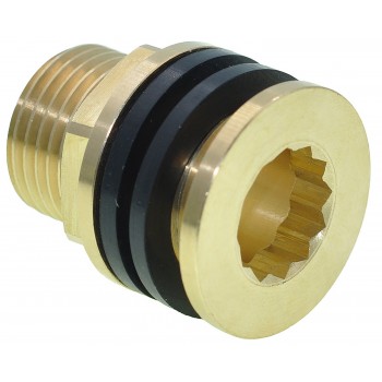 Врезка в бак Europroduct латунная с наружной резьбой 1/2 дюйма