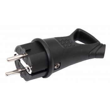 Вилка сетевая Titanum Standard TF-PL316IP-B IP44 16А прямая чорная