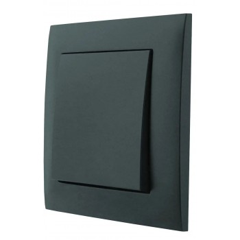 Выключатель одноклавишный Marshel Ideal Черный