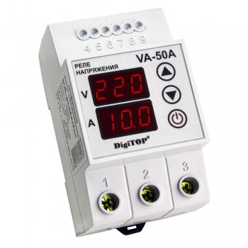 Реле напряжения с контролем тока DigiTOP VА-50А