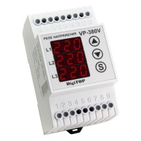 Реле напряжения DigiTOP VP-380V трехфазное 6A