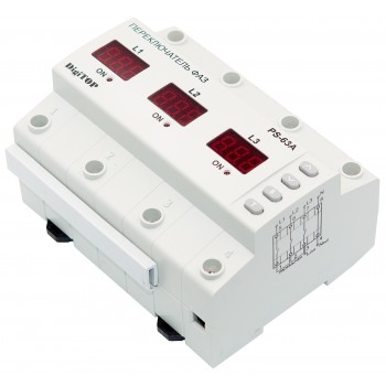Автоматический переключатель фаз DigiTOP PS-63A M6R 63А (max 80A)