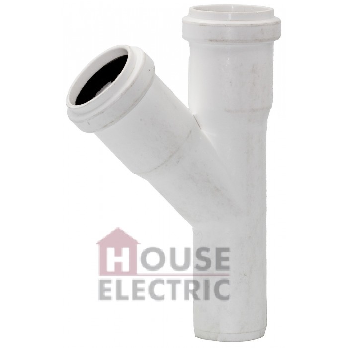 Тройник для внутренней канализации ИнсталПласт D32мм x45°