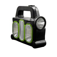 Фонарик с аккумулятором и солнечной батареей Electro-house EH-FLSG-01, зеленый