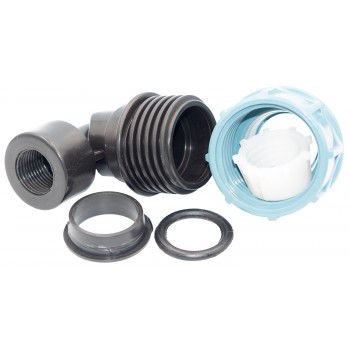 Колено зажимное 90° для ПЭ труб Santan КВР d25мм с внутренней резьбой 1/2"