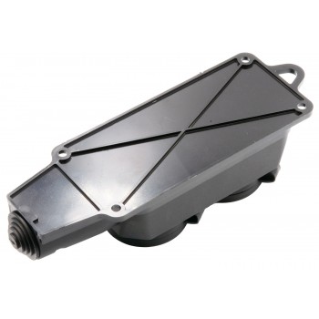 Розетка Titanum Standard TF-B216IP-B IP44 с заземлением 2 гнезда 16А черная