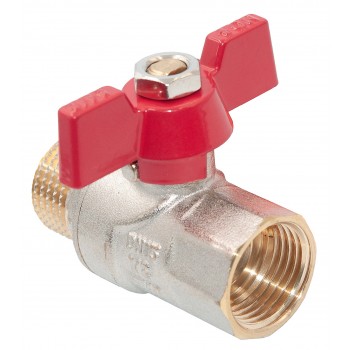 Кран шаровый Raftec RED PN40 вн-нар 1/2" бабочка