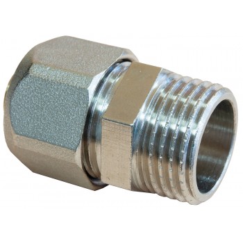 Муфта обжимная с наружной резьбой Raftec 16x1/2" MN-1601