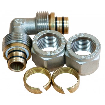 Колено обжимное Raftec 20x20мм UR-2020