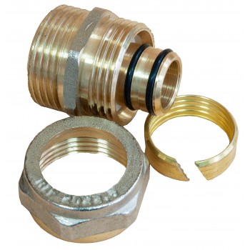 Муфта обжимная с наружной резьбой Raftec 20x3/4" MN-2002