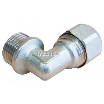 Колено обжимное с наружной резьбой Raftec 16x1/2" UN-1601