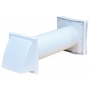 Проветриватель приточный стеновой Вентс ПС 102 белый с задвижкой