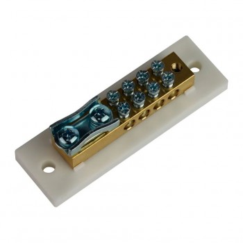 Шина нулевая ENERGIO брусок с изолятором TP-9