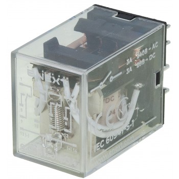 Реле промежуточное E.NEXT e.control.p343 3А, 4 группы контактов, катушка 24В DC