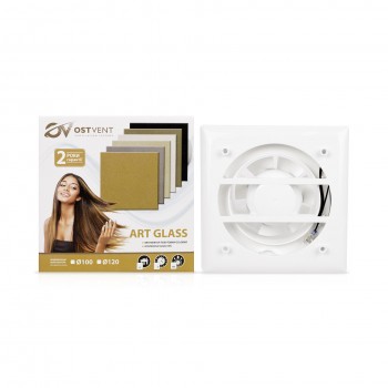 Вытяжной осевой вентилятор Ostvent Art Glass 100S Gold