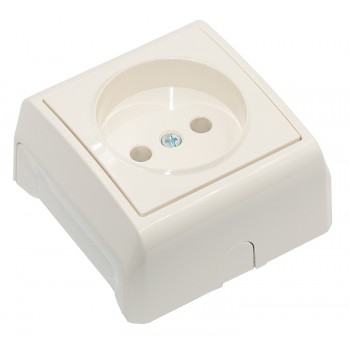 Розетка накладная без заземления Viko Vera крем