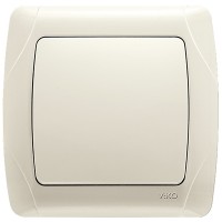 Выключатель одноклавишный Viko Carmen кремовый