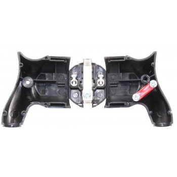 Вилка Neomax 220В 16А угловая с заземлением черная