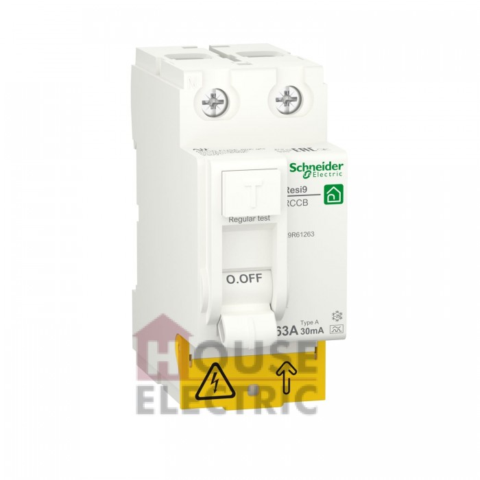 Дифференциальный выключатель Schneider Resi9 2P 63A 30mA А