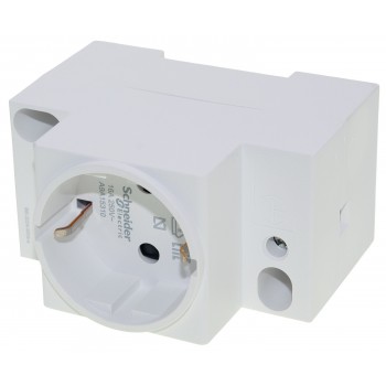 Розетка с установкой на DIN-рейку Schneider Electric Acti9 220В 2Р+Е 16А
