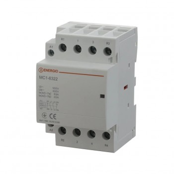 Модульний контактор ENERGIO MC1 4P 63A 2NO+2NC