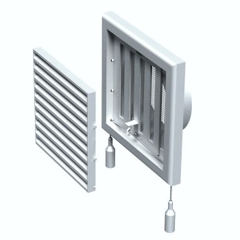 Вентиляционная решетка с жалюзями Вентс МВ 100 ВРс