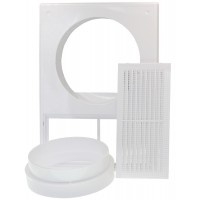 Площадка торцевая с решеткой Вентс МВ 120 КВс 182*252 фланец d120