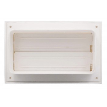 Вентиляционная решетка торцевая с жалюзи Вентс 55х110 (88*137) белая