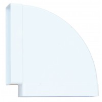 Колено горизонтальное для прямоугольных воздуховодов Вентс 204*60 90°