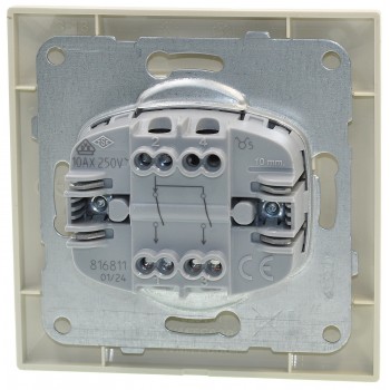 Выключатель двухклавишный Viko Meridian Крем