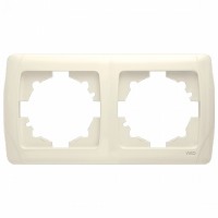 Рамка 2-постовая горизонтальная Viko Carmen крем
