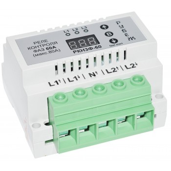 Реле напряжения и контроля фаз Rubezh РКН3Ф-60 3-х фазное 60А