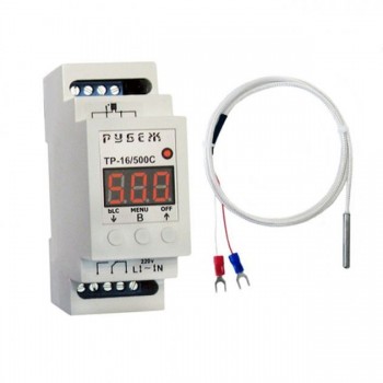 Терморегулятор Rubezh ТР-16/500 (датчик 200 С°) 16A