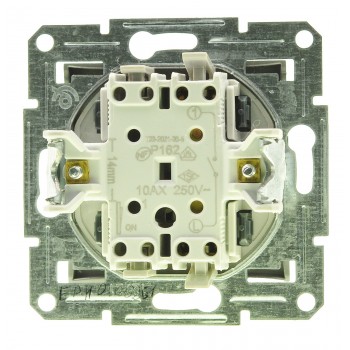 Выключатель одноклавишный Schneider Asfora IP44 алюминий