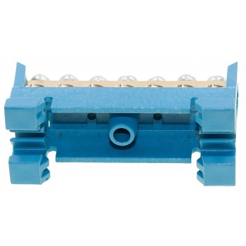 Шина нулевая E.NEXT e.bs.stand.1.7 blue 7 отв., синяя