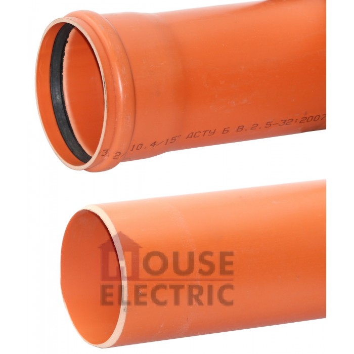 Труба для наружной канализации ИнсталПласт D110мм 1м x3.2мм