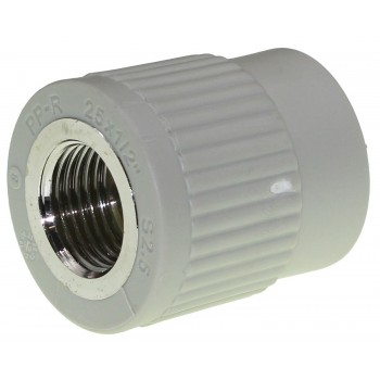 Муфта PPR Grandi d25 с внутренней резьбой 1/2"
