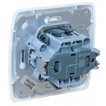 Кнопка управления жалюзи 1кл Viko Carmen белый