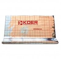 Пленка теплоотражающая Koer KR.8018 металлизированная 105мкр 50 м с разметкой
