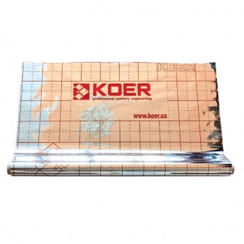 Пленка теплоотражающая Koer KR.8018 металлизированная 105мкр 50 м с разметкой